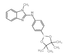 1-METHYL-N-(4-(4,4,5,5-TETRAMETHYL-1,3,2-DIOXABOROLAN-2-YL)PHENYL)-1H-BENZO[D]IMIDAZOL-2-AMINE picture