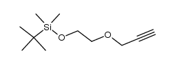 tert-butyldimethyl(2-(prop-2-yn-1-yloxy)ethoxy)silane结构式