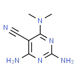 2,4-Diamino-6-(dimethylamino)-5-pyrimidinecarbonitrile Structure