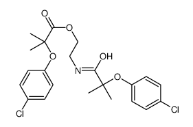 2-[[2-(4-chlorophenoxy)-2-methylpropanoyl]amino]ethyl 2-(4-chlorophenoxy)-2-methylpropanoate Structure