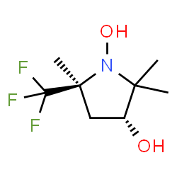 3-Pyrrolidinol, 1-hydroxy-2,2,5-trimethyl-5-(trifluoromethyl)-, (3R,5S)-rel- (9CI) Structure