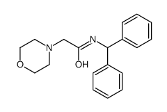 N-benzhydryl-2-morpholin-4-ylacetamide Structure