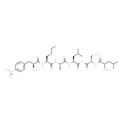 L-LEUCYL-L-SERYL P-NITRO-L-PHENYLALANYL-L-NORLEUCYL-L-ALANYL-L- LEUCINE METHYL ESTER) Structure