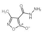 1,2,5-Oxadiazole-3-carboxylicacid, 4-methyl-, hydrazide, 2-oxide结构式