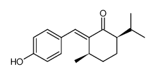 (1R,4R)-2-(4-hydroxybenzylidene)-p-menthan-3-one Structure