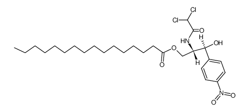 L-(+)-Chloramphenicol palmitate Structure