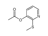 (2-methylsulfanylpyridin-3-yl) acetate结构式