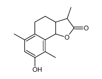 8-hydroxy-3,6,9-trimethyl-3a,4,5,9b-tetrahydro-3H-naphtho[1,2-b]furan-2-one Structure