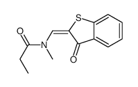 N-methyl-N-[(3-oxo-1-benzothiophen-2-ylidene)methyl]propanamide Structure