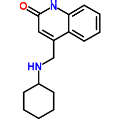 4-[(Cyclohexylamino)methyl]-2(1H)-quinolinone结构式