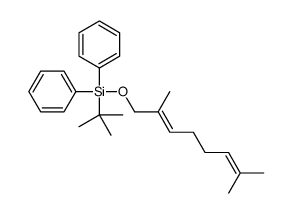 tert-butyl-(2,7-dimethylocta-2,6-dienoxy)-diphenylsilane结构式