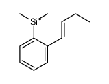 (2-but-1-enylphenyl)-dimethylsilicon Structure