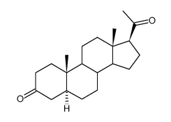 (5α)-pregnane-3,20-dione Structure