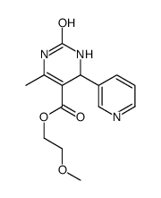 5-Pyrimidinecarboxylicacid,1,2,3,4-tetrahydro-6-methyl-2-oxo-4-(3-pyridinyl)-,2-methoxyethylester(9CI) structure