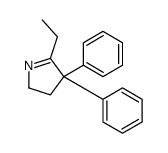 5-ethyl-3,4-dihydro-4,4-diphenyl-2H-pyrrole结构式