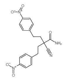 2-cyano-4-(4-nitrophenyl)-2-[2-(4-nitrophenyl)ethyl]butanamide结构式