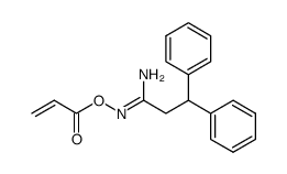 N-acryloyloxy-3,3-diphenyl-propionamidine Structure