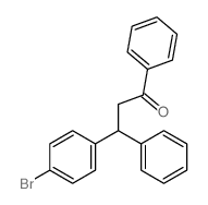 1-Propanone,3-(4-bromophenyl)-1,3-diphenyl- Structure