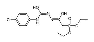 1-(4-chlorophenyl)-3-[(2-diethoxyphosphorylacetyl)amino]urea结构式