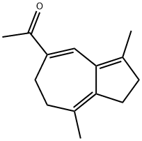 1-(1,2,6,7-Tetrahydro-3,8-dimethylazulen-5-yl)ethanone结构式