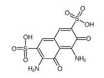 3,5-diamino-4,6-dioxonaphthalene-2,7-disulfonic acid结构式