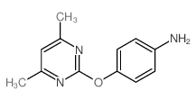 4-[(4,6-DIMETHYLPYRIMIDIN-2-YL)OXY]ANILINE Structure