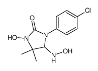 1-(4-chloro-phenyl)-3-hydroxy-5-hydroxyamino-4,4-dimethyl-imidazolidin-2-one Structure