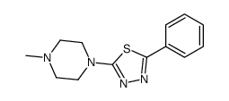 2-(4-methylpiperazin-1-yl)-5-phenyl-1,3,4-thiadiazole Structure