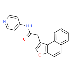 Naphtho[2,1-b]furan-1-acetamide, N-4-pyridinyl- (9CI) Structure