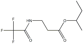 N-(Trifluoroacetyl)-β-alanine 1-methylpropyl ester structure