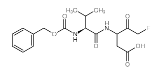 5-氟-3-[[(2s)-3-甲基-1-氧代-2-[[(苯基甲氧基)羰基]氨基]丁基]氨基]-4-氧代戊酸结构式