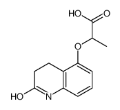 2-[(2-oxo-3,4-dihydro-1H-quinolin-5-yl)oxy]propanoic acid结构式