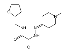 N'-[(1-methylpiperidin-4-ylidene)amino]-N-(oxolan-2-ylmethyl)oxamide Structure