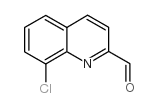 8-氯喹啉-2-甲醛结构式