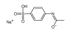 sodium N-acetylsulphanilate Structure