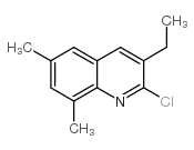 2-chloro-3-ethyl-6,8-dimethylquinoline Structure