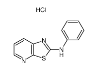 phenyl-thiazolo[5,4-b]pyridin-2-yl-amine, monohydrochloride Structure