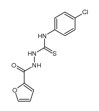 4-(p-chlorophenyl)-1-(2-furoyl)-3-thiosemicarbazide Structure