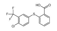 2-[4-chloro-3-(trifluoromethyl)phenyl]sulfanylbenzoic acid结构式