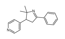 4-(2,2-dimethyl-5-phenyl-3,4-dihydropyrrol-3-yl)pyridine结构式