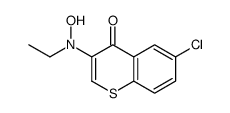 6-chloro-3-[ethyl(hydroxy)amino]thiochromen-4-one Structure