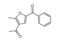 1-(5-benzoyl-2-methylfuran-3-yl)ethanone Structure