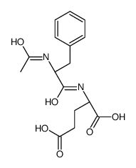 (2S)-2-[[(2S)-2-acetamido-3-phenylpropanoyl]amino]pentanedioic acid结构式