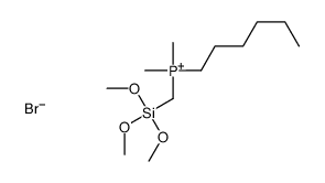 hexyl-dimethyl-(trimethoxysilylmethyl)phosphanium,bromide Structure