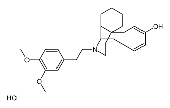 Morphinan-3-ol,17-(3,4-dimethoxy)phenethyl-,hydrochloride,(-)结构式