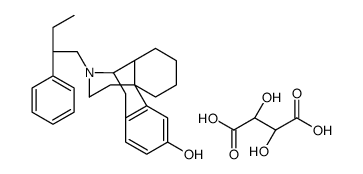 Morphinan-3-ol,17-(2-phenylbutyl)-,tartrate,(-)结构式