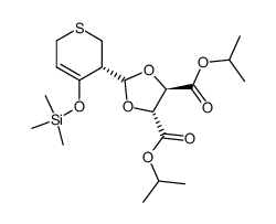 5(S)-[(4'R,5'R)-di-isopropylcarbonyl-1',3'-dioxolan-2'-yl]-4-trimethylsilyloxy-thiopyr-3-ene结构式