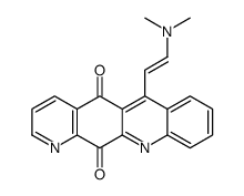 6-[2-(dimethylamino)ethenyl]pyrido[3,2-b]acridine-5,12-dione结构式