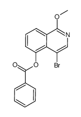 5-benzoyloxy-4-bromo-1-methoxyisoquinoline Structure