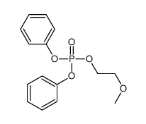 Phosphoric acid 2-methoxyethyldiphenyl ester Structure